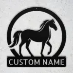 Custom Walking Horse Metal Sign