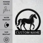 Custom Walking Horse Metal Sign