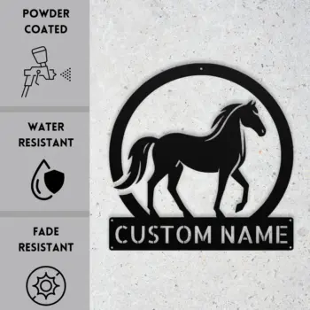 Custom Walking Horse Metal Sign