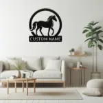 Custom Walking Horse Metal Sign
