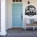 Custom Walking Tortoise Metal Sign