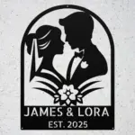 Custom Wedding Couple Metal Sign