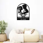 Custom Wedding Couple Metal Sign