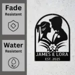 Custom Wedding Couple Metal Sign