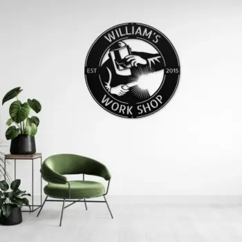 Custom Welder Metal Sign