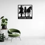 Custom Western Couple Metal Sign