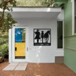 Custom Western Couple Metal Sign