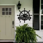 Custom Wheel Fish Metal Sign