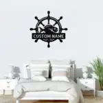 Custom Wheel Fish Metal Sign