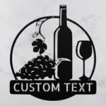 Custom Wine Bar Metal Sign