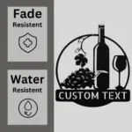 Custom Wine Bar Metal Sign