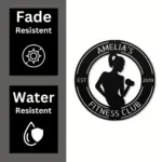 Custom Women Fitness Club Metal Sign