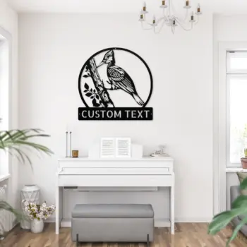 Custom Woodpecker Metal Sign
