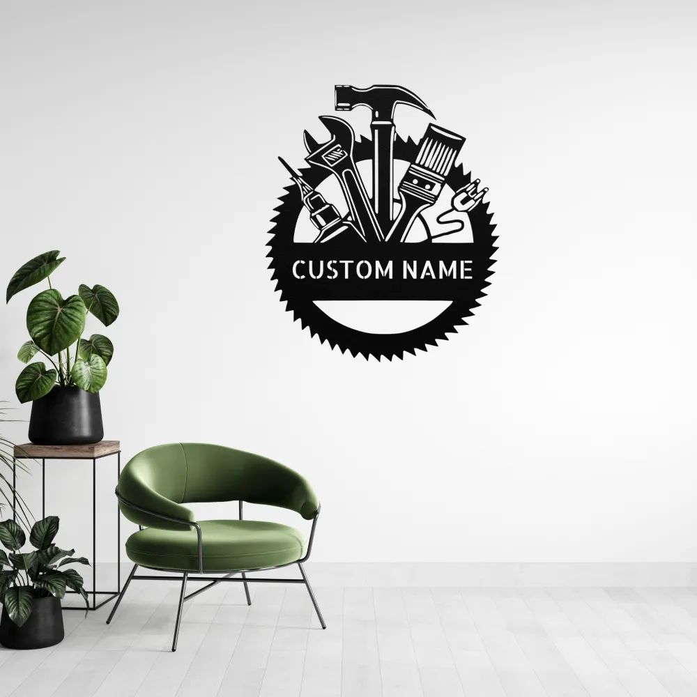 Custom Workshop Tools Metal Sign Custom Workshop Tools Metal Sign