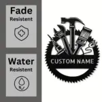 Custom Workshop Tools Metal Sign