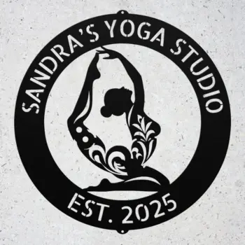 Custom Yoga Metal Sign