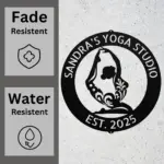 Custom Yoga Metal Sign