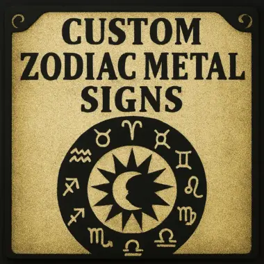 Custom zodiac Metal Signs