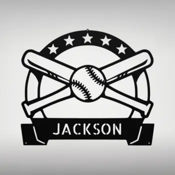 Customized Baseball Metal Sign