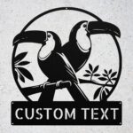 Customized Toucan Bird Metal Sign