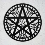 Geometry Pentacle Metal Art