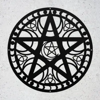 Geometry Pentacle Metal Art