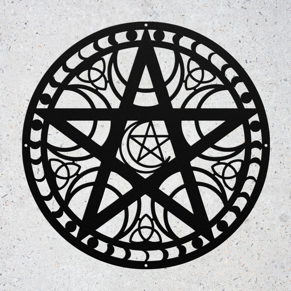 Geometry Pentacle Metal Art Geometry Pentacle Metal Art