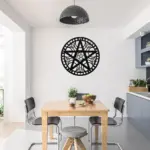 Geometry Pentacle Metal Art