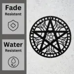 Geometry Pentacle Metal Art