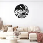Moon Sun And Stars Metal Wall Art