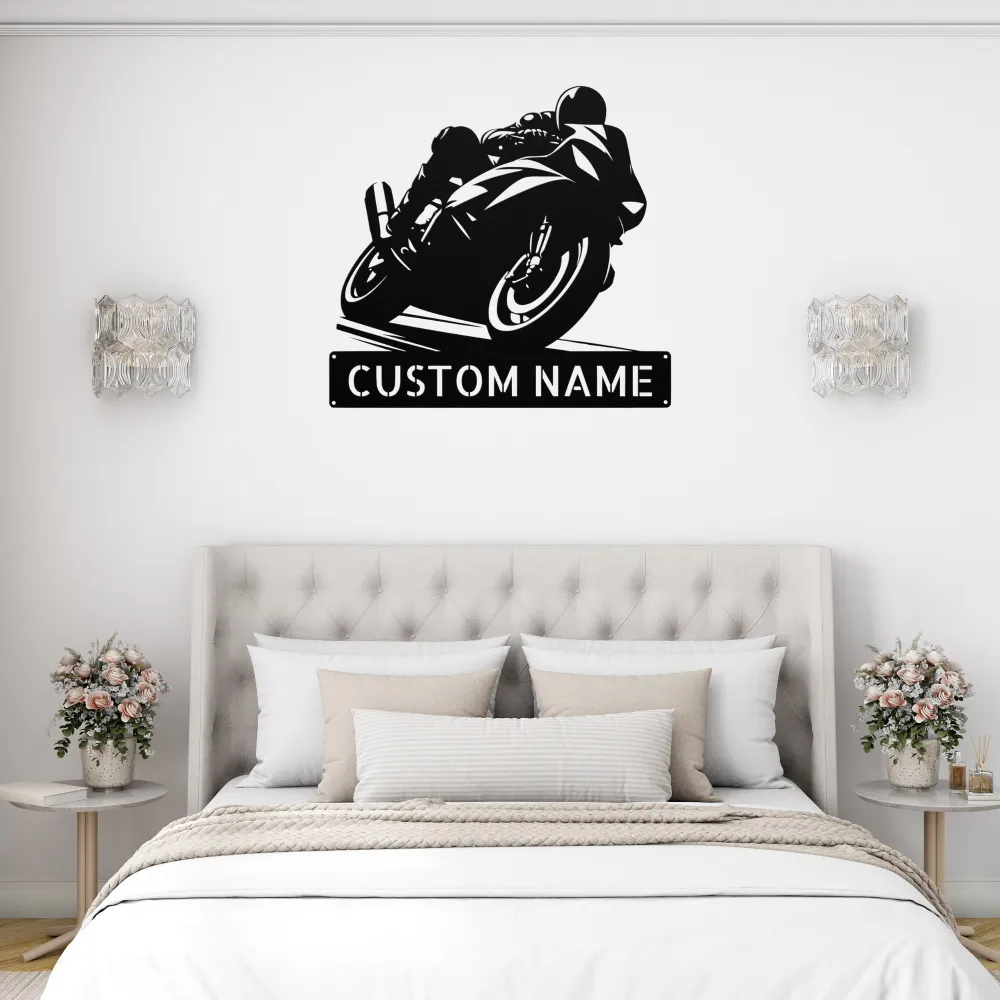Personalized 3d Motorcycle Metal Sign Personalized 3d Motorcycle Metal Sign