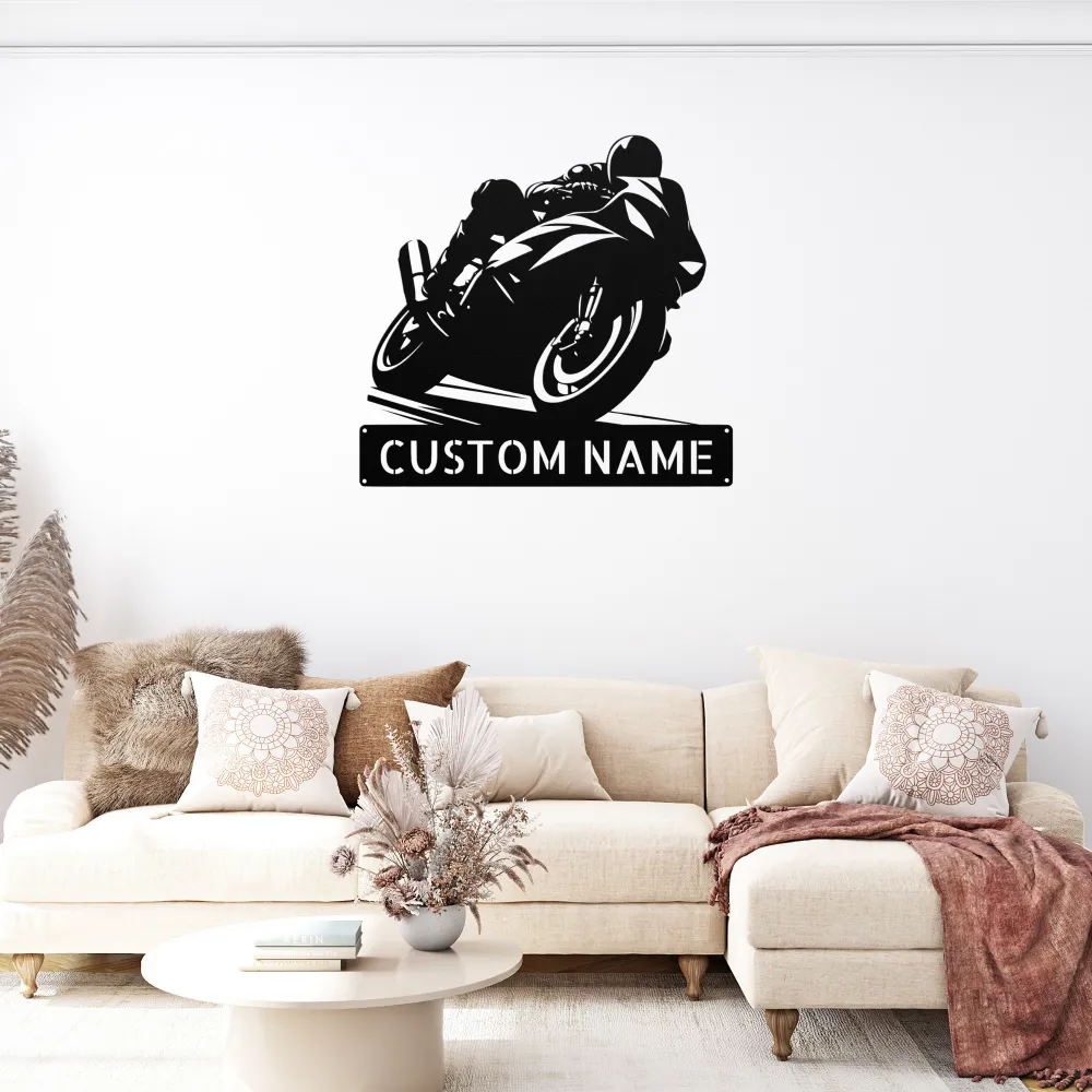 Personalized 3d Motorcycle Metal Sign Personalized 3d Motorcycle Metal Sign
