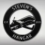Personalized Airplane Hangar Metal Sign