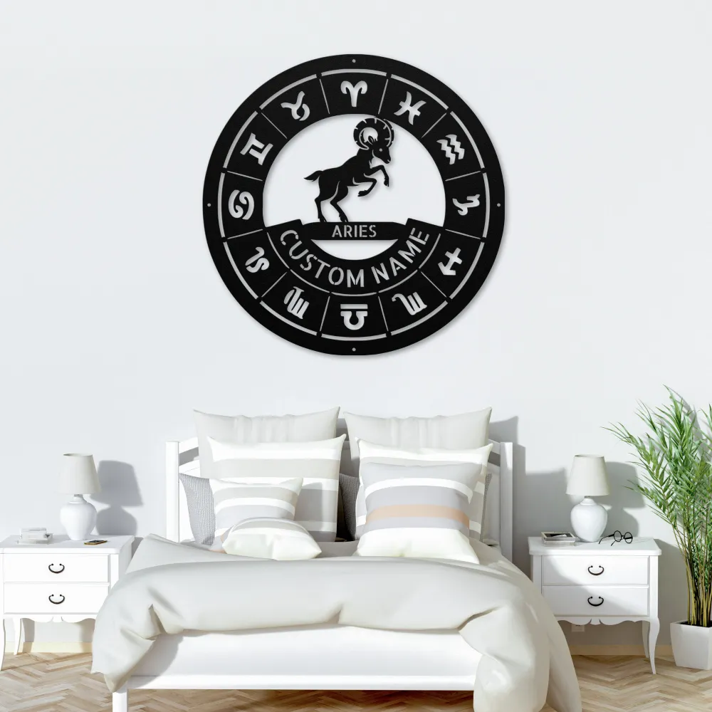 Personalized Aries Metal Sign Personalized Aries Metal Sign
