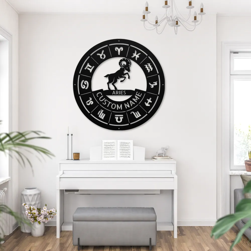 Personalized Aries Metal Sign Personalized Aries Metal Sign