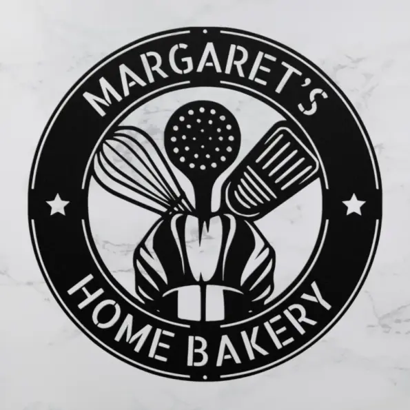 Personalized Bakery Metal Sign