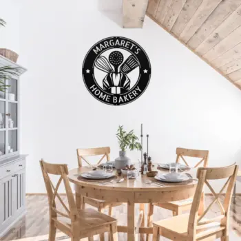 Personalized Bakery Metal Sign