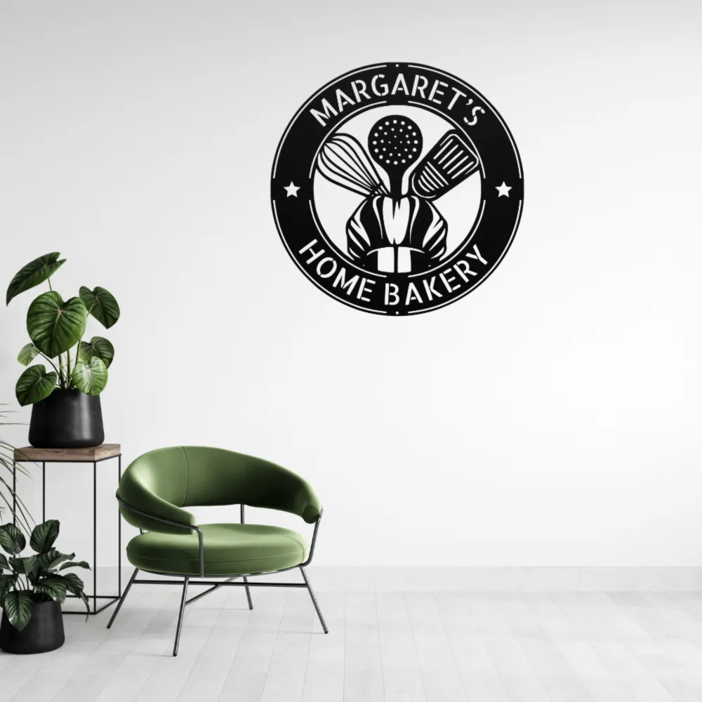 Personalized Bakery Metal Sign Personalized Bakery Metal Sign