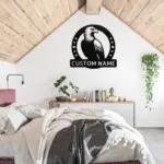 Personalized Bald Eagle Metal Sign