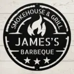 Personalized Barbecue Metal Sign