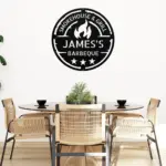 Personalized Barbecue Metal Sign