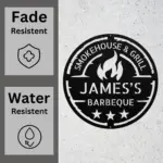 Personalized Barbecue Metal Sign