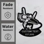 Personalized Barber Shop Metal Sign