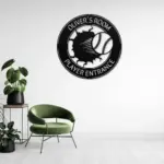 Personalized Baseball Art Metal Sign