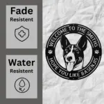Personalized Basenji Dog Metal Sign