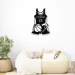 Personalized Basketball Jersey Metal Sign