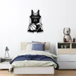 Personalized Basketball Jersey Metal Sign