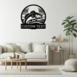 Personalized Bass Fish Metal Sign