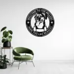 Personalized Beagle Dog Metal Sign