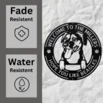 Personalized Beagle Dog Metal Sign